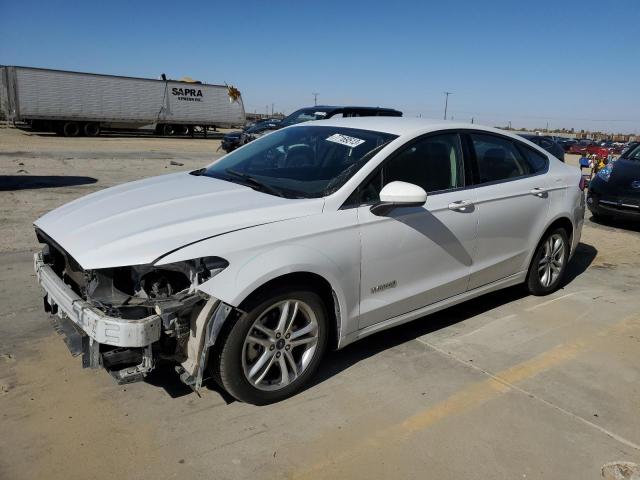 3FA6P0LU3JR132424 - 2018 FORD FUSION SE HYBRID WHITE photo 1