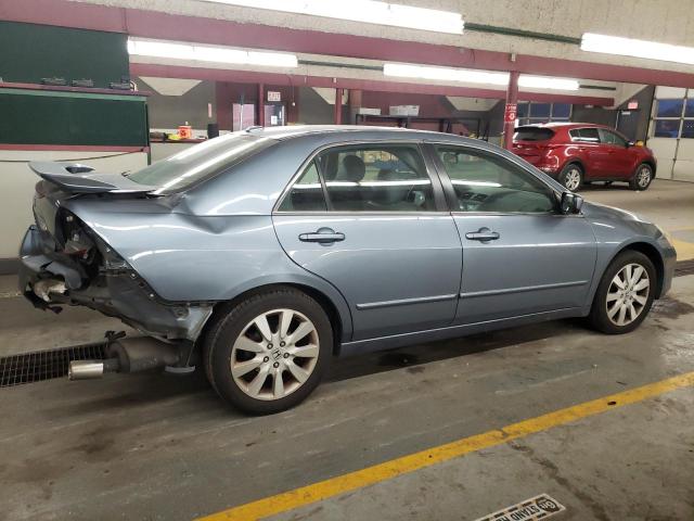 1HGCM66507A075942 - 2007 HONDA ACCORD EX BLUE photo 3