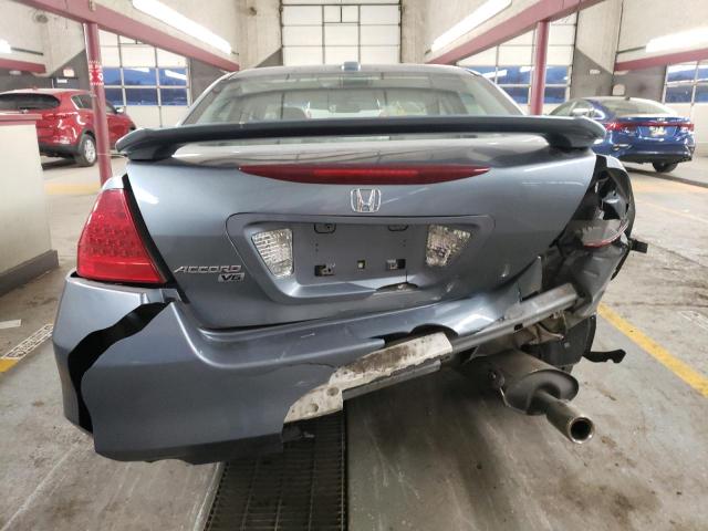 1HGCM66507A075942 - 2007 HONDA ACCORD EX BLUE photo 6