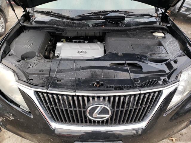 2T2BK1BA2AC060749 - 2010 LEXUS RX 350 BLACK photo 12