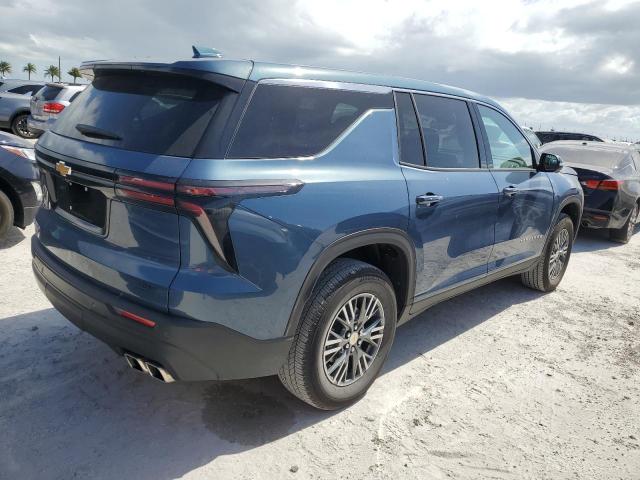 1GNEREKS7RJ163900 - 2024 CHEVROLET TRAVERSE LS BLUE photo 3