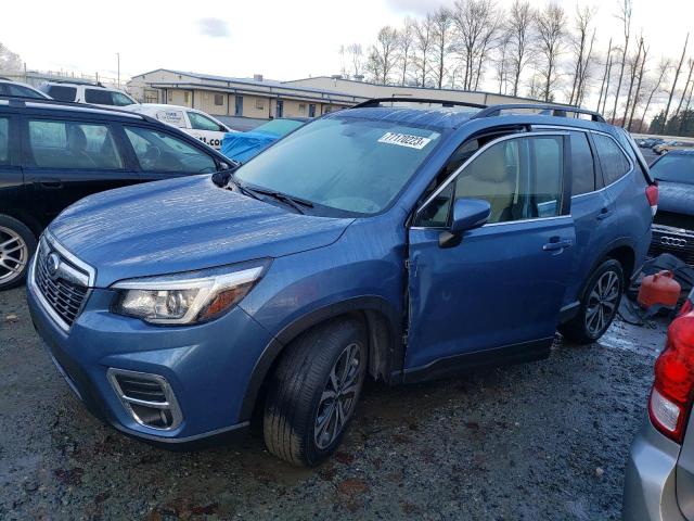 JF2SKAUCXKH471155 - 2019 SUBARU FORESTER LIMITED BLUE photo 1