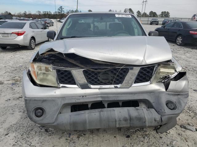 1N6BD06T15C441931 - 2005 NISSAN FRONTIER KING CAB XE SILVER photo 5