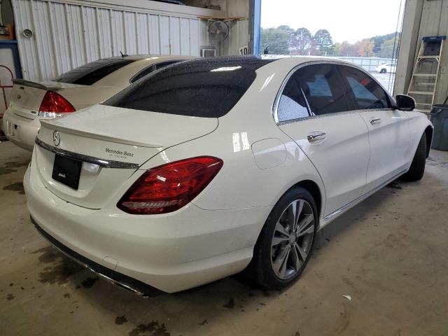 55SWF4JB9FU064160 - 2015 MERCEDES-BENZ C 300 WHITE photo 3