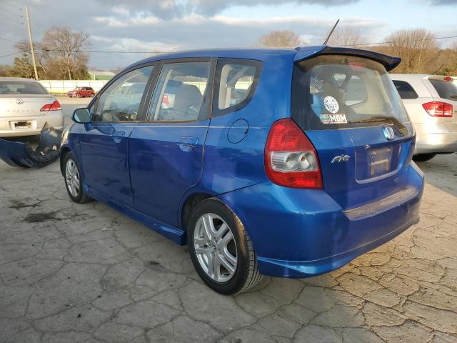 JHMGD38697S008477 - 2007 HONDA FIT S 蓝色 照片 2