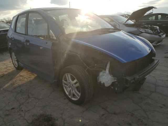 JHMGD38697S008477 - 2007 HONDA FIT S 蓝色 照片 4