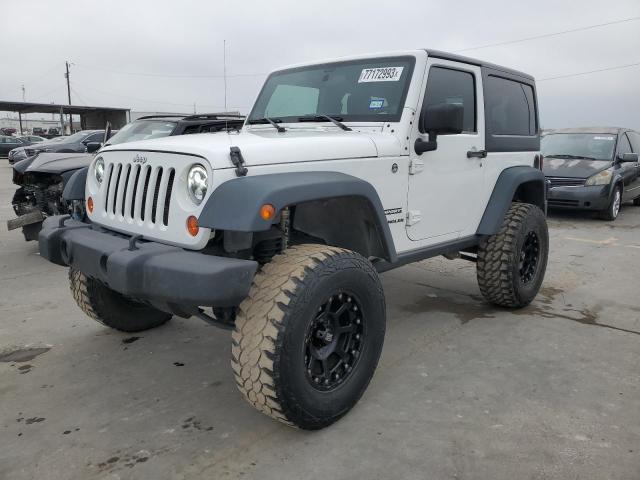 1C4AJWAG1DL675165 - 2013 JEEP WRANGLER SPORT WHITE photo 1