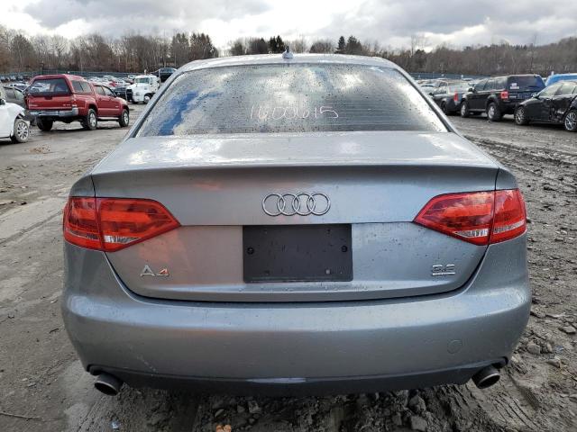 WAULK78K99N033758 - 2009 AUDI A4 3.2 QUATTRO SILVER photo 6