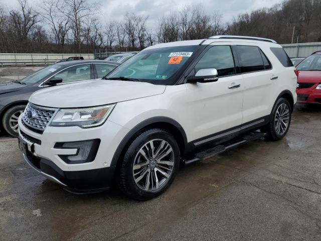 1FM5K8HT3GGB78074 - 2016 FORD EXPLORER PLATINUM WHITE photo 1