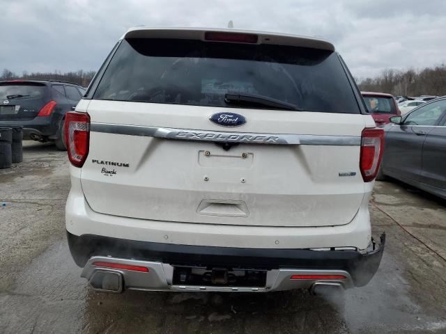 1FM5K8HT3GGB78074 - 2016 FORD EXPLORER PLATINUM WHITE photo 6