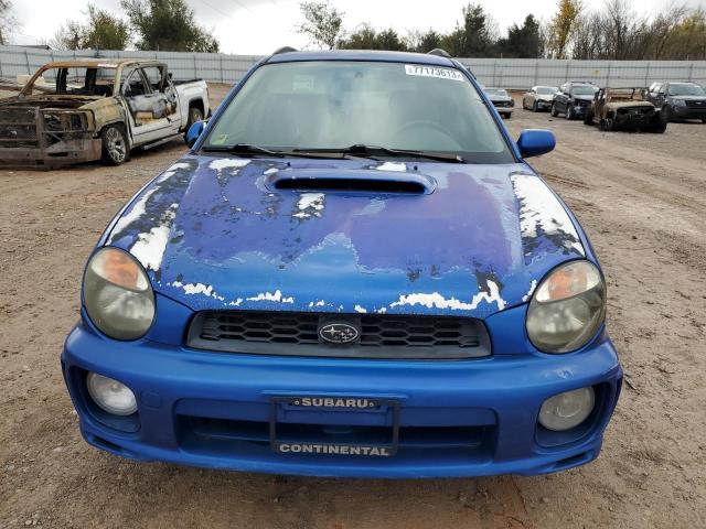 JF1GG29662G836229 - 2002 SUBARU IMPREZA WRX BLUE photo 5