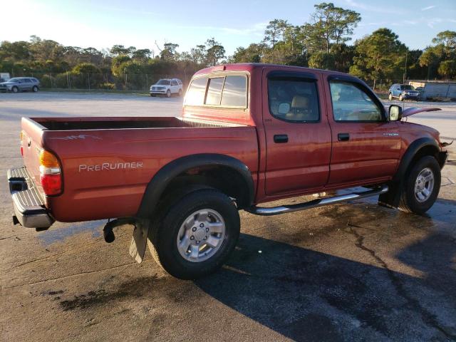 5TEGM92N22Z018342 - 2002 TOYOTA TACOMA DOUBLE CAB PRERUNNER BURGUNDY photo 3