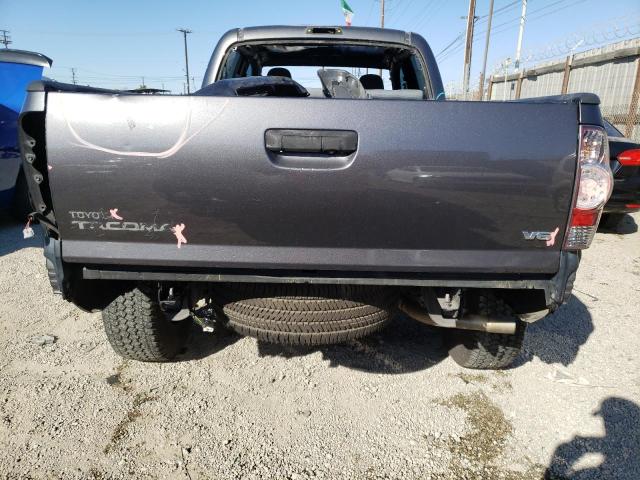 3TMMU4FN6DM056947 - 2013 TOYOTA TACOMA DOUBLE CAB LONG BED GRAY photo 6