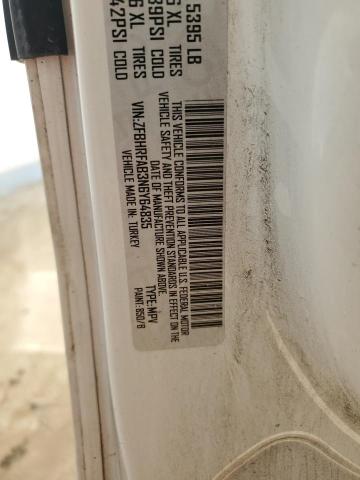 ZFBHRFAB3N6Y64835 - 2022 RAM PROMASTER TRADESMAN WHITE photo 13