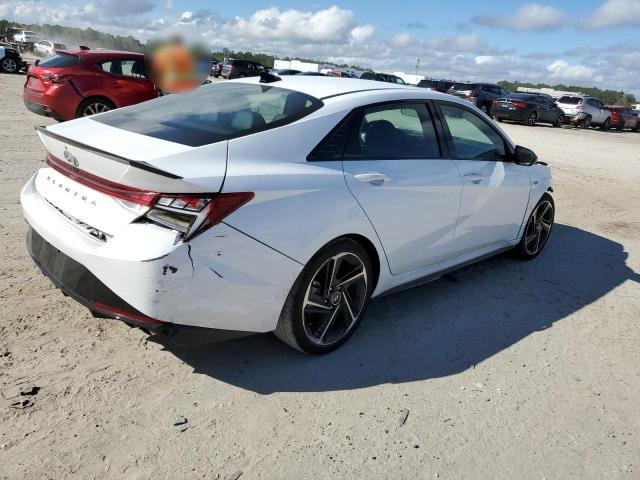 KMHLR4AF7PU435352 - 2023 HYUNDAI ELANTRA N LINE WHITE photo 3