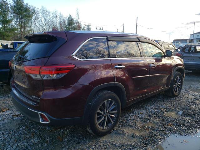 5TDJZRFH9HS480124 - 2017 TOYOTA HIGHLANDER SE RED photo 3