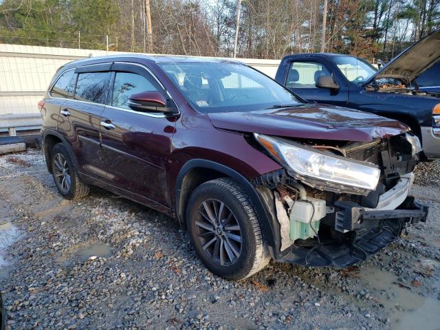 5TDJZRFH9HS480124 - 2017 TOYOTA HIGHLANDER SE RED photo 4