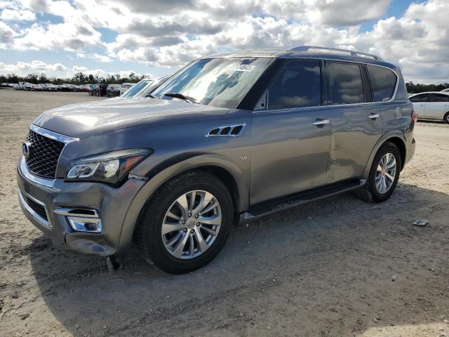 JN8AZ2NF6G9613396 - 2016 INFINITI QX80 GRAY photo 1