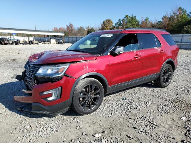 1FM5K7D88HGC99583 - 2017 FORD EXPLORER XLT RED photo 1