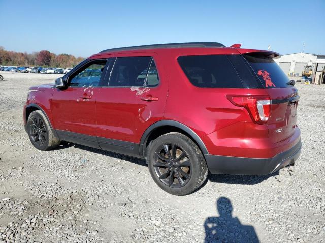 1FM5K7D88HGC99583 - 2017 FORD EXPLORER XLT RED photo 2