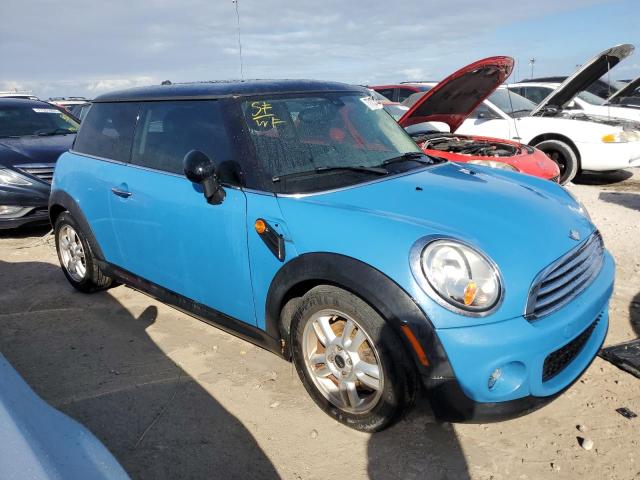 WMWSU3C52DT691930 - 2013 MINI COOPER BLUE photo 4