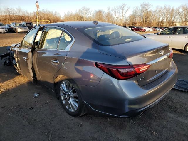 JN1EV7AR7KM592458 - 2019 INFINITI Q50 LUXE GRAY photo 2