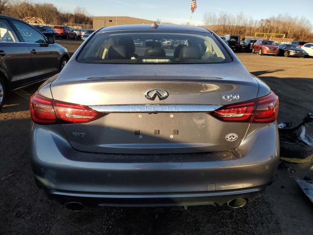 JN1EV7AR7KM592458 - 2019 INFINITI Q50 LUXE GRAY photo 6