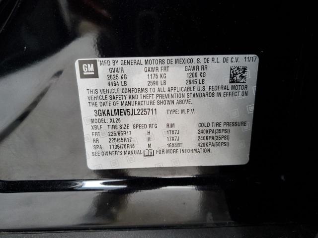 3GKALMEV5JL225711 - 2018 GMC TERRAIN SLE BLACK photo 13