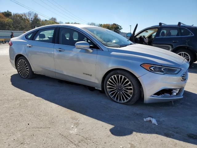 3FA6P0RU5HR383558 - 2017 FORD FUSION TITANIUM HEV SILVER photo 4