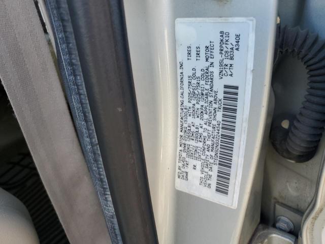 5TEGN92N93Z244540 - 2003 TOYOTA TACOMA DOUBLE CAB PRERUNNER GRAY photo 12