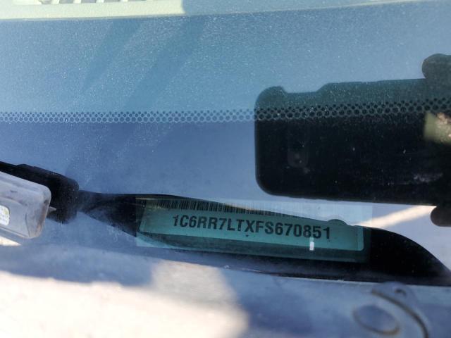 1C6RR7LTXFS670851 - 2015 RAM 1500 SLT GRAY photo 12