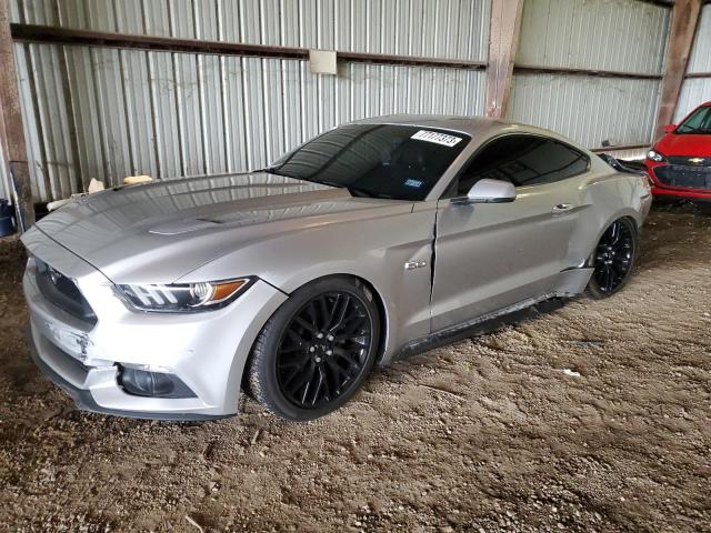 1FA6P8CF6F5399664 - 2015 FORD MUSTANG GT SILVER photo 1