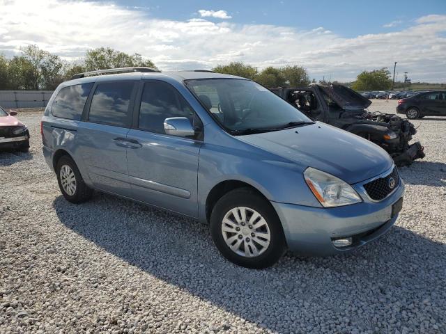 KNDMG4C7XE6549027 - 2014 KIA SEDONA LX BLUE photo 4