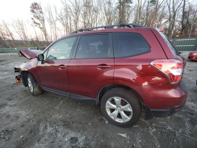 JF2SJABC7FH426931 - 2015 SUBARU FORESTER 2.5I RED photo 2