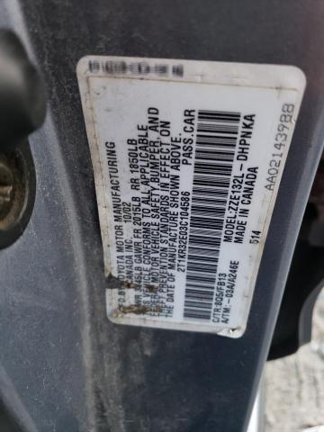 2T1KR32E03C104586 - 2003 TOYOTA COROLLA MA XR BLUE photo 12