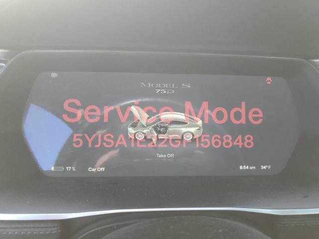 5YJSA1E22GF156848 - 2016 TESLA MODEL S SILVER photo 9