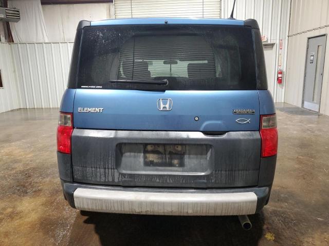 5J6YH28636L013780 - 2006 HONDA ELEMENT EX BLUE photo 6