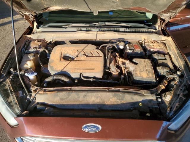 3FA6P0HD4GR259927 - 2016 FORD FUSION SE BROWN photo 11