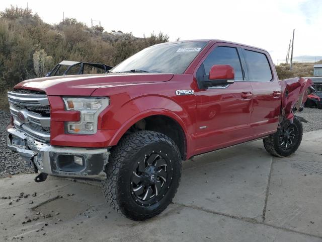 1FTEW1EGXFFC33681 - 2015 FORD F150 SUPERCREW RED photo 1