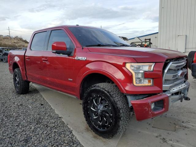 1FTEW1EGXFFC33681 - 2015 FORD F150 SUPERCREW RED photo 4