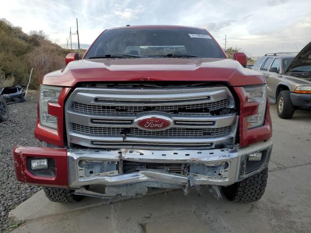 1FTEW1EGXFFC33681 - 2015 FORD F150 SUPERCREW RED photo 5