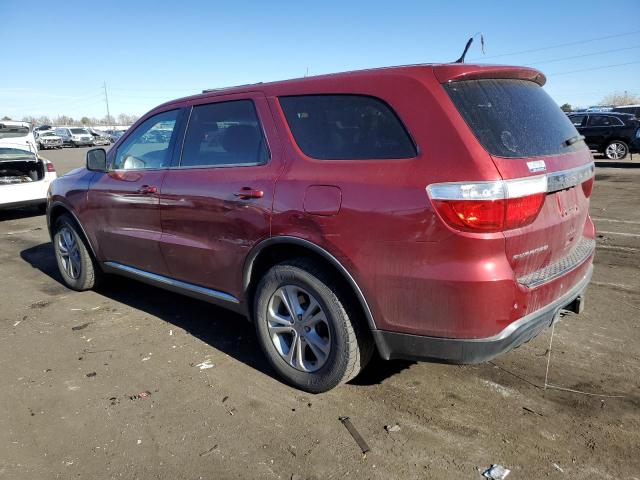 1C4RDHAG2DC659630 - 2013 DODGE DURANGO SXT MAROON photo 2