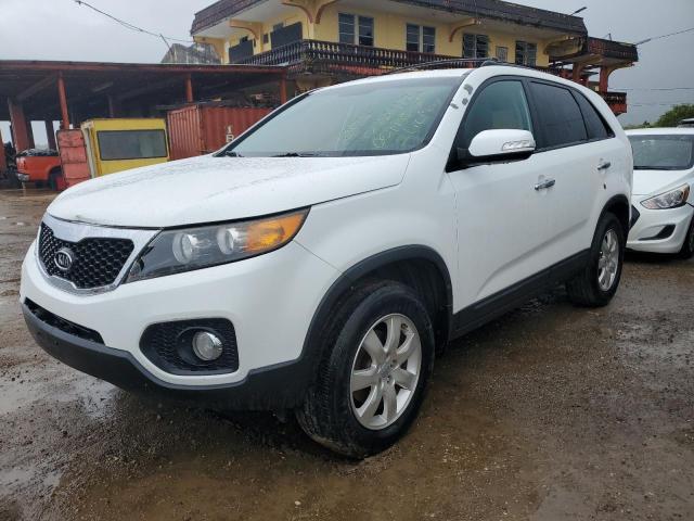 5XYKT4A11DG409669 - 2013 KIA SORENTO LX WHITE photo 1