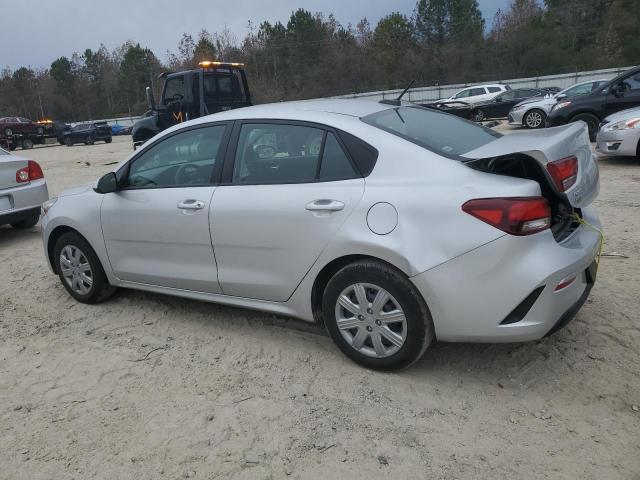 3KPA24AD7NE452498 - 2022 KIA RIO LX SILVER photo 2