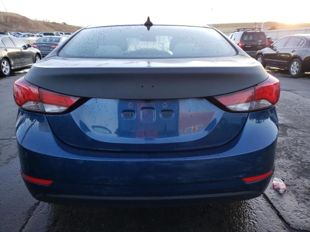 KMHDH4AE1GU622178 - 2016 HYUNDAI ELANTRA SE BLUE photo 6