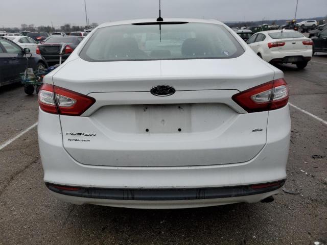 3FA6P0H78ER122979 - 2014 FORD FUSION SE WHITE photo 6