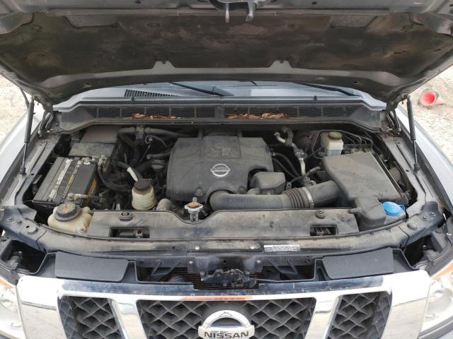 1N6BA0ED7DN305020 - 2013 NISSAN TITAN S GRAY photo 11