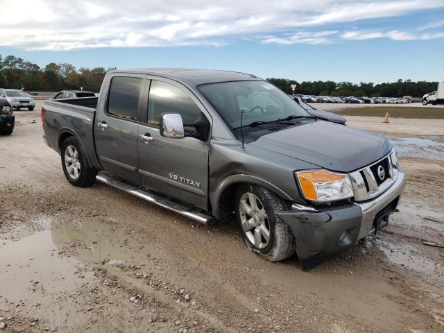 1N6BA0ED7DN305020 - 2013 NISSAN TITAN S GRAY photo 4