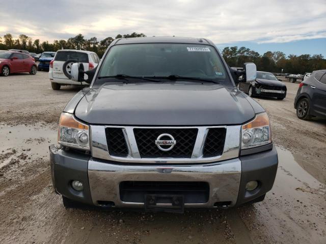 1N6BA0ED7DN305020 - 2013 NISSAN TITAN S GRAY photo 5