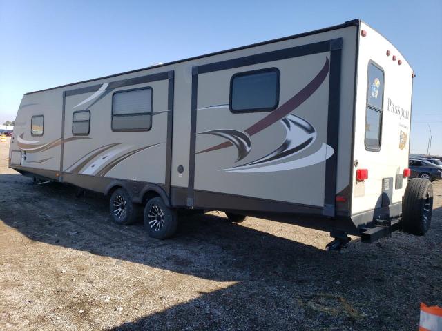 4YDT33222FT411974 - 2015 KEYSTONE PASSPORT TAN photo 3